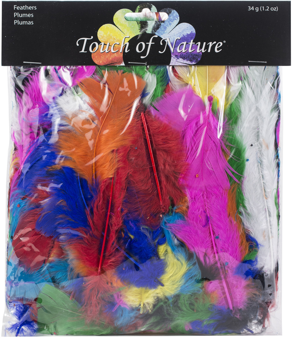 3 Pack Touch Of Nature Fluffy Marabou Feathers 34g-Assorted Colors MD38034  - GettyCrafts
